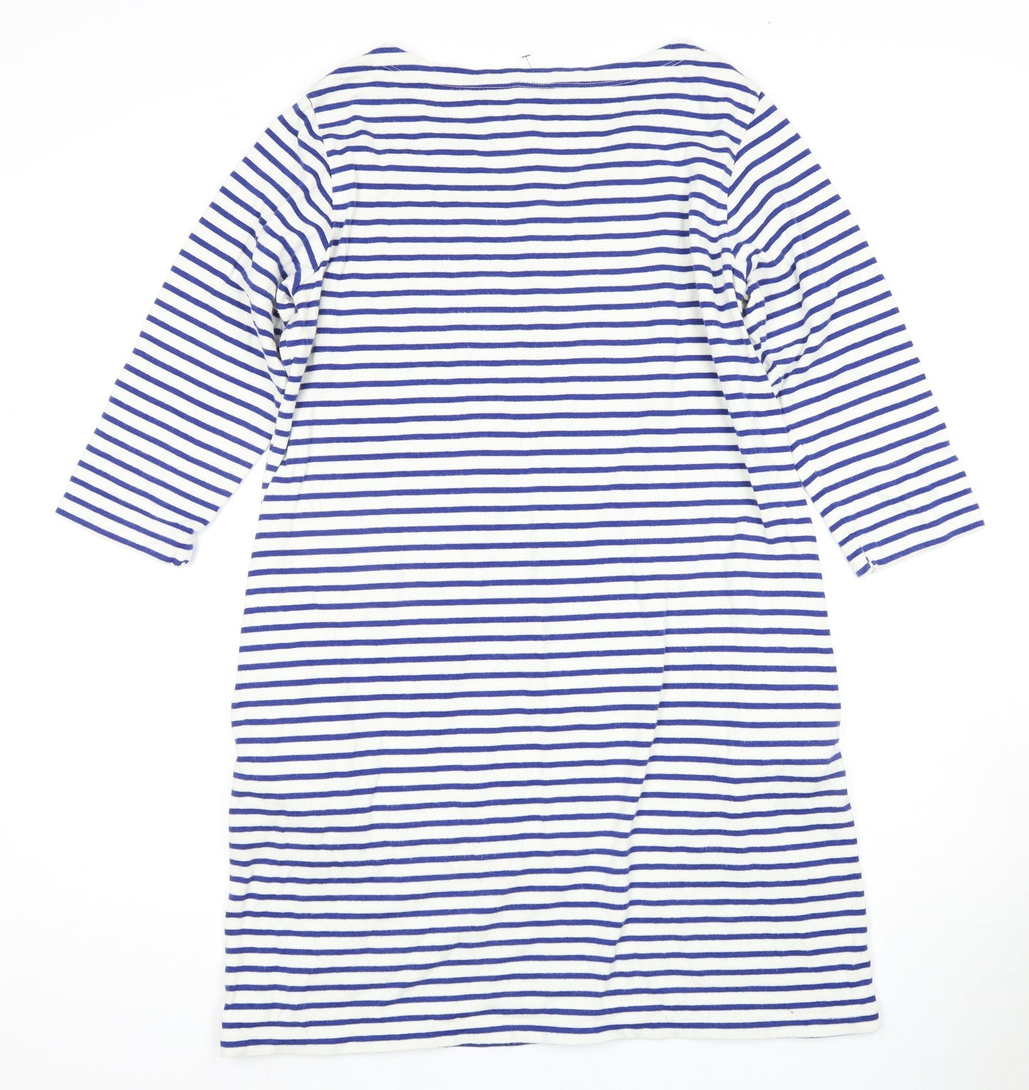 Uniqlo Women's Striped T-Shirt Dress, Large, Nautical