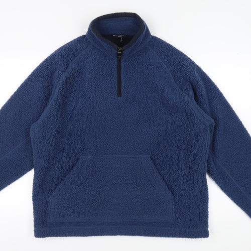 Marks & Spencer Men's Blue Pullover Sweatshirt L