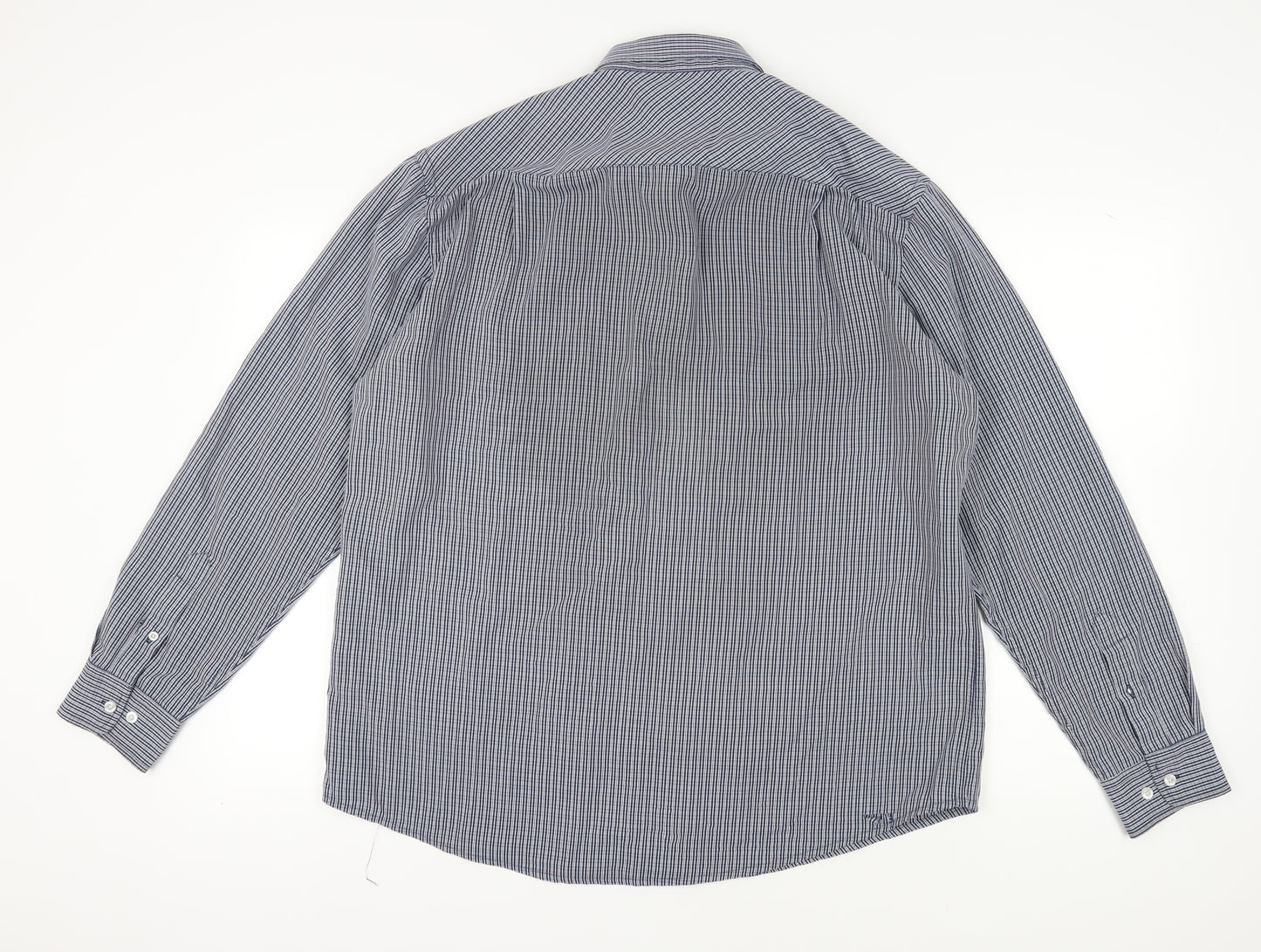 James Pringle Men's Blue Check XL Button-Up Shirt