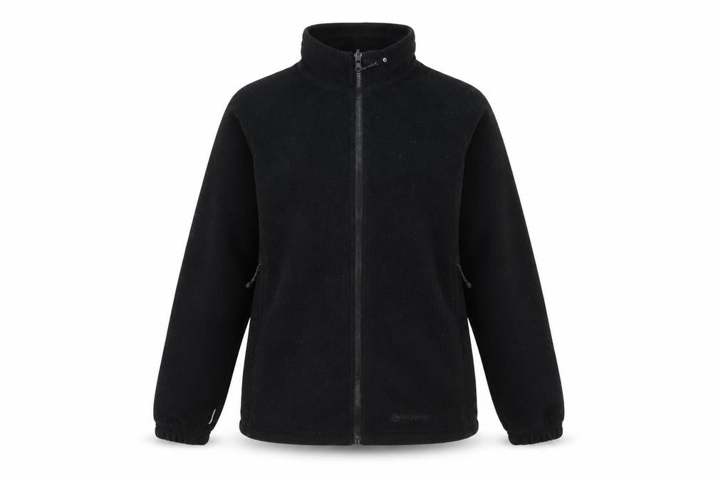 Front view of Sprayway Women's XS Black Fleece Jacket - Lightweight & Breathable