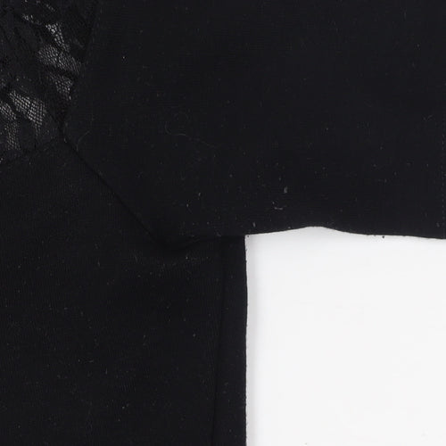 French Connection Black Fit & Flare Dress, Size 10, Party Perfect