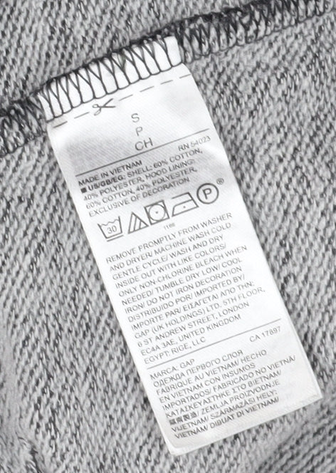 GAP Women's Black Pullover Hoodie, Size S, Hooded Logo