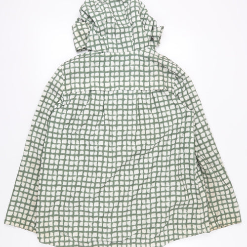 Next Women's Green Check Parka Jacket Size 12