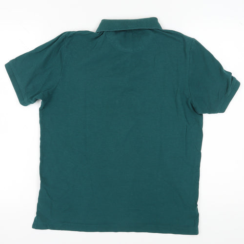Farah Men's Green Polo Shirt Size M