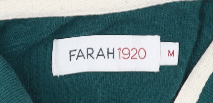 Farah Men's Green Polo Shirt Size M