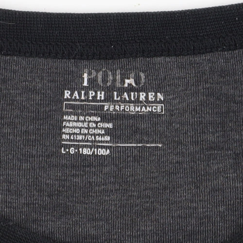Polo Ralph Lauren Men's Black Logo Sweatshirt L