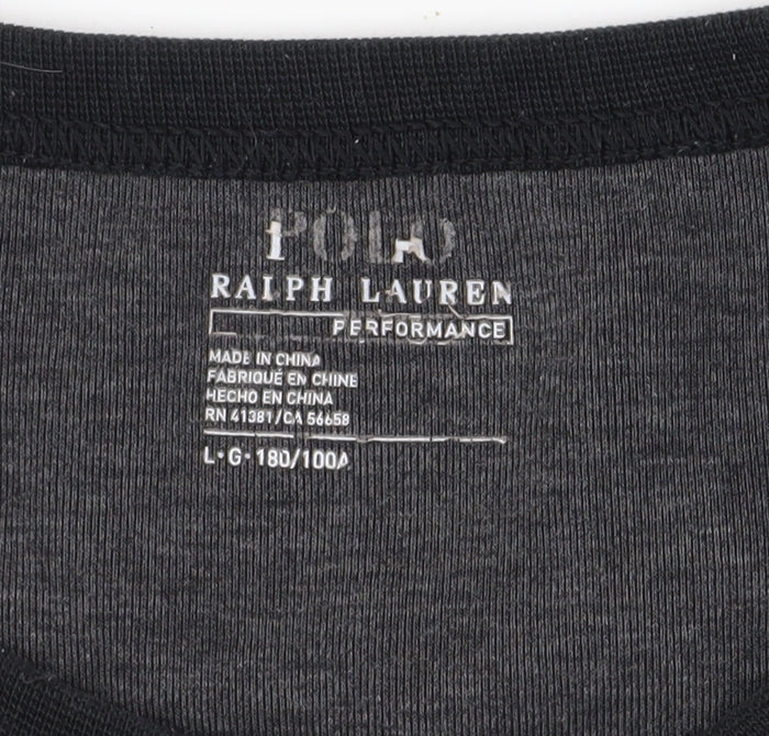 Polo Ralph Lauren Men's Black Logo Sweatshirt L