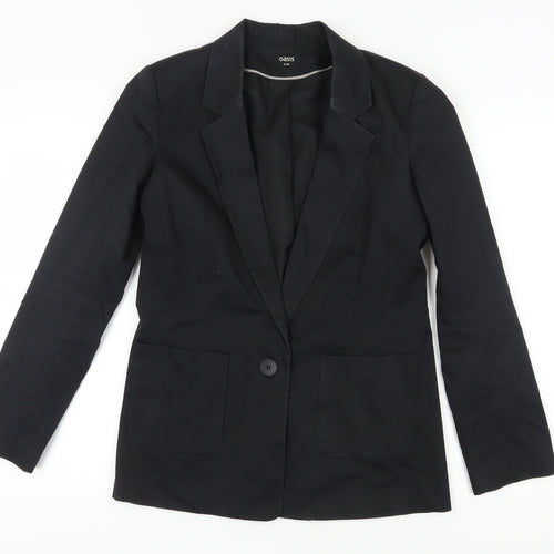 Oasis Women's Black Blazer Jacket, Size 10, Casual, Notch Lapel