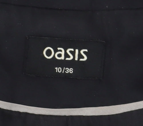 Oasis Women's Black Blazer Jacket, Size 10, Casual, Notch Lapel