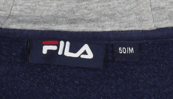 FILA Men's Blue Full Zip Hoodie - Size M