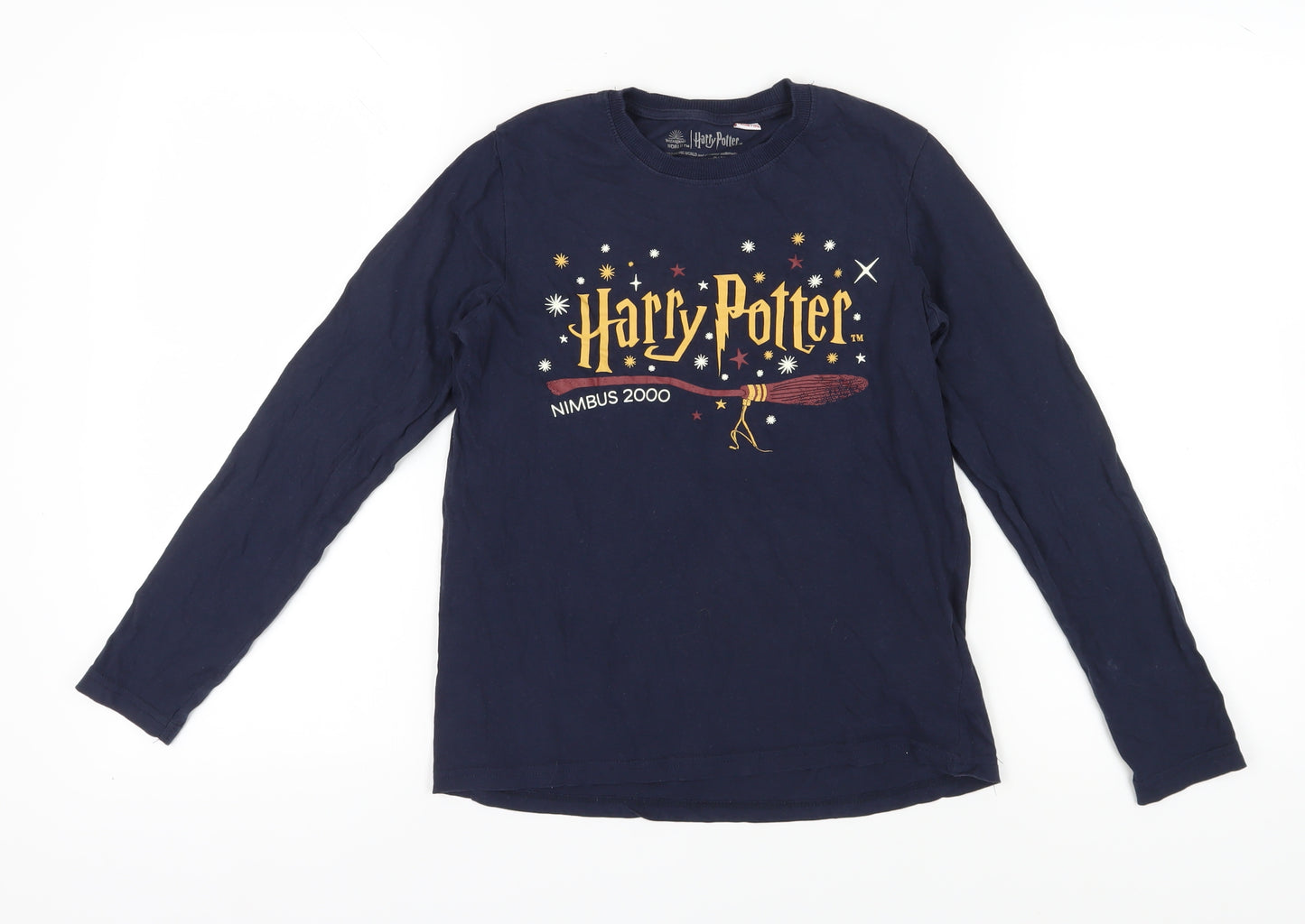 Harry Potter Girls Blue T-Shirt, Size 10-12 Years, Fantasy Style