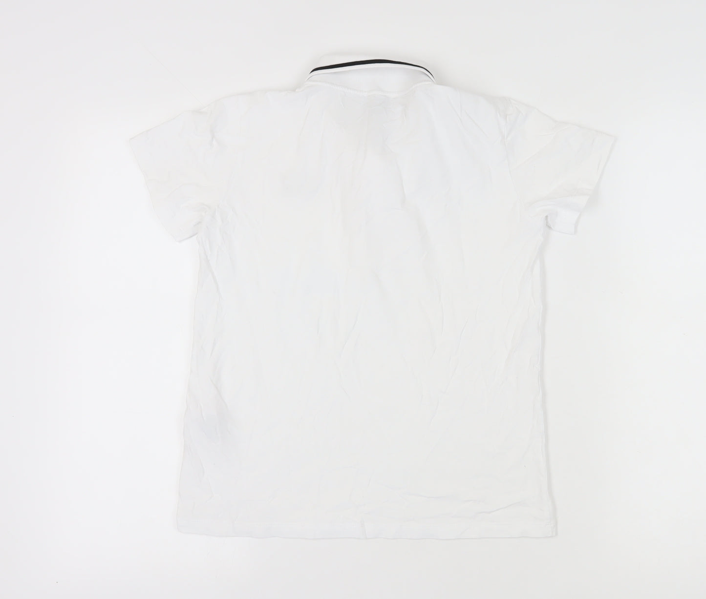 Emporio Armani Boys White Polo Shirt, Size 14, Short Sleeve