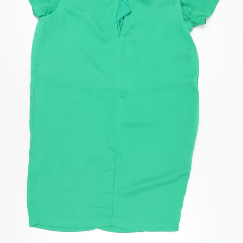 & Other Stories Women Green Sheath Dress Size 10