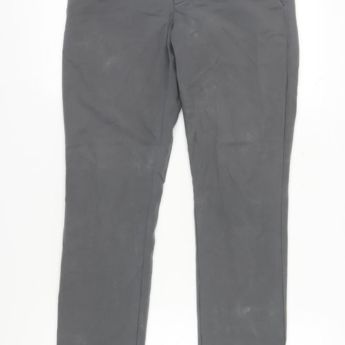 Banana Republic Women's Grey Chino Trousers, Size 8, Slim Fit