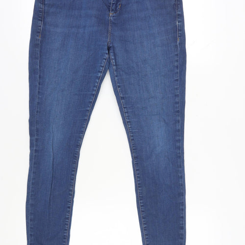 Topshop Women's Blue Skinny Jeans Size 12