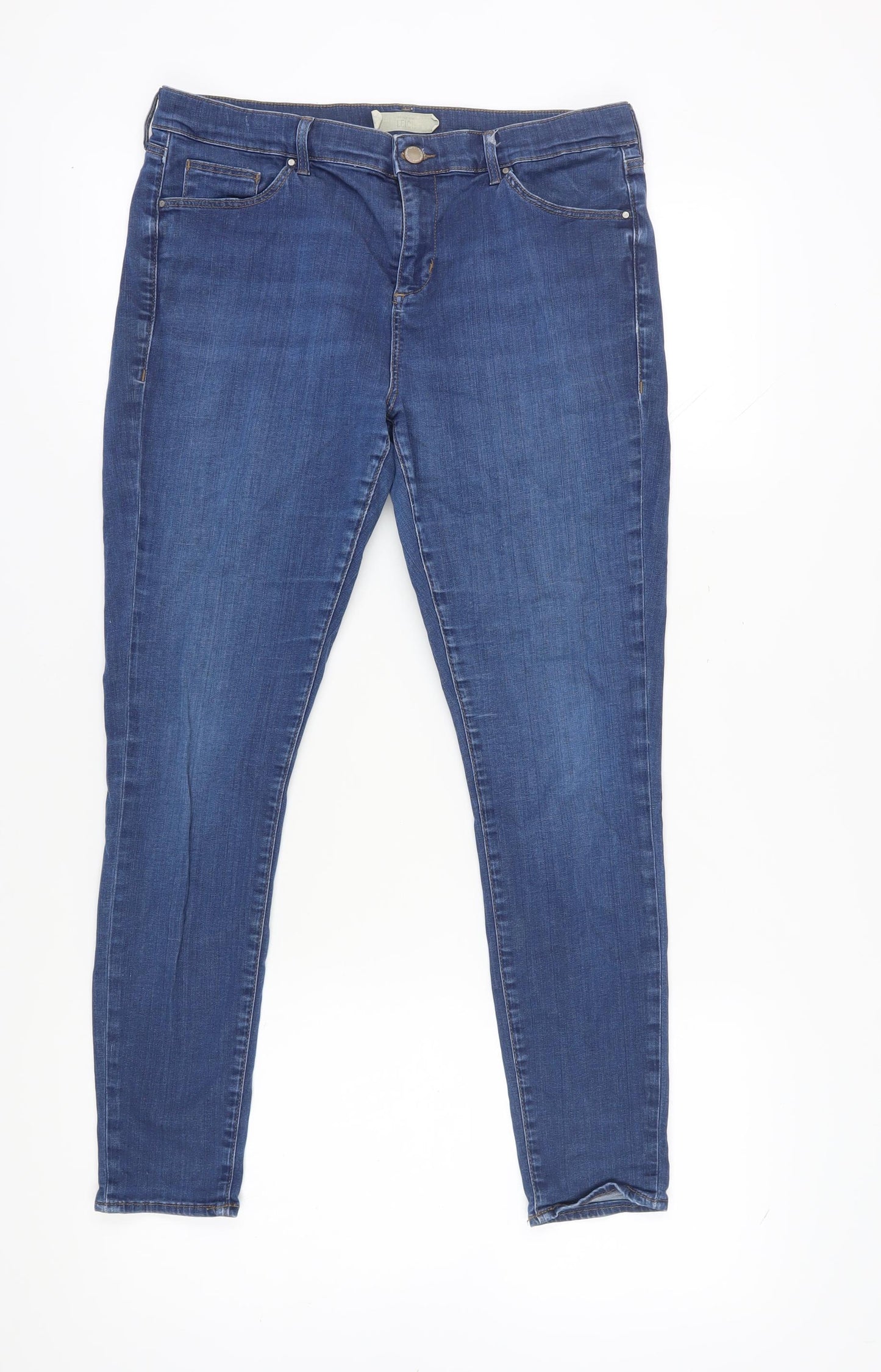 Topshop Women's Blue Skinny Jeans Size 12