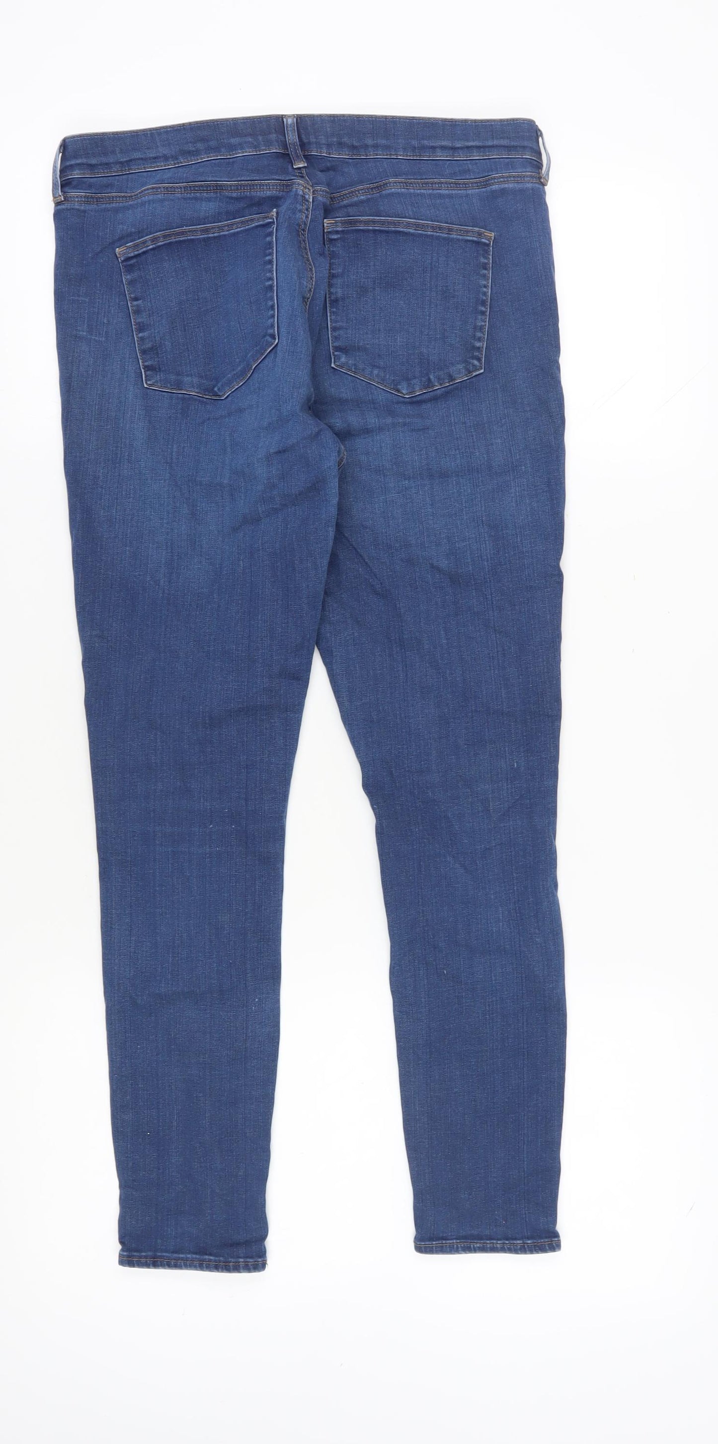 Topshop Women's Blue Skinny Jeans Size 12