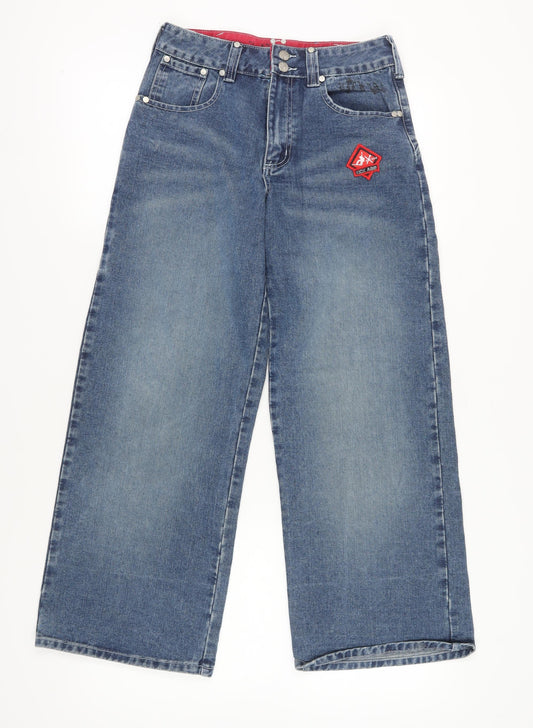 Energy System Girls Blue Wide-Leg Jeans, Size 11 Years