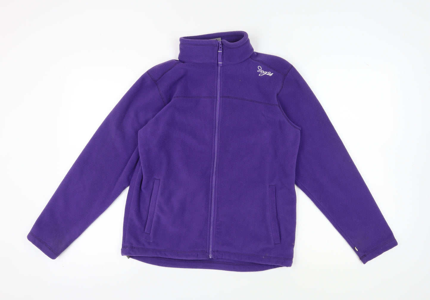 TOG24 Girls Purple Fleece Jacket 13 Years