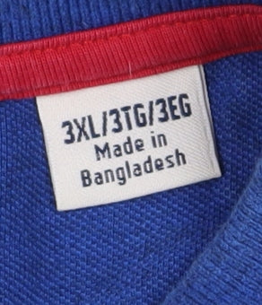 Original Penguin Polo Men Blue 3XL Short Sleeve Classic
