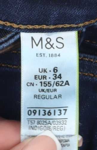 Marks and Spencer Blue Skinny Jeans, Women, Size 6