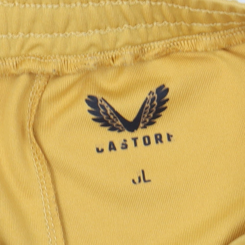Castore Boys Gold Athletic Football Shorts L