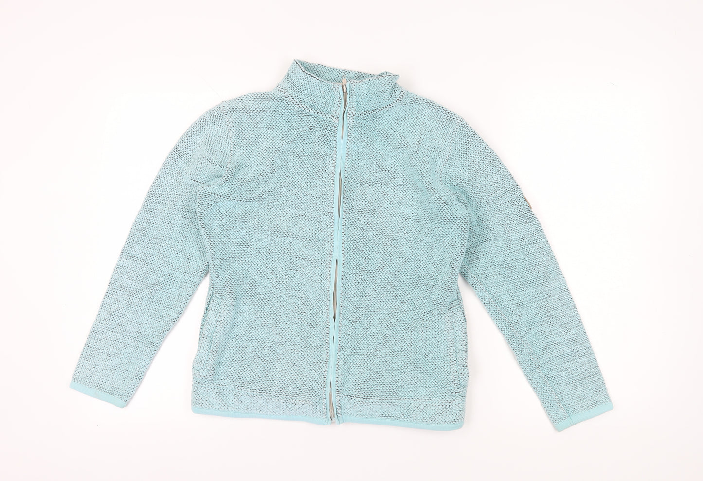 Weird Fish Women's Blue Full Zip Sweatshirt Size 10
