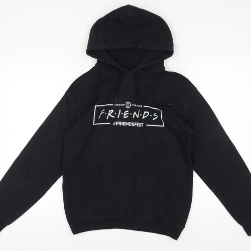 Friends Black Pullover Hoodie, Unisex Adults S
