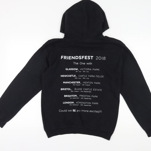 Friends Black Pullover Hoodie, Unisex Adults S