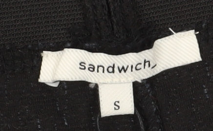 Sandwich Women's Blue Black Animal Print Pencil Skirt S