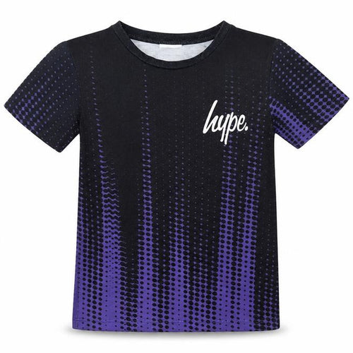 Hype Boys Black Purple Graphic T-Shirt 3-4 Years