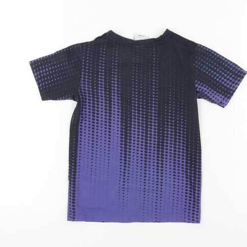 Hype Boys Black Purple Graphic T-Shirt 3-4 Years