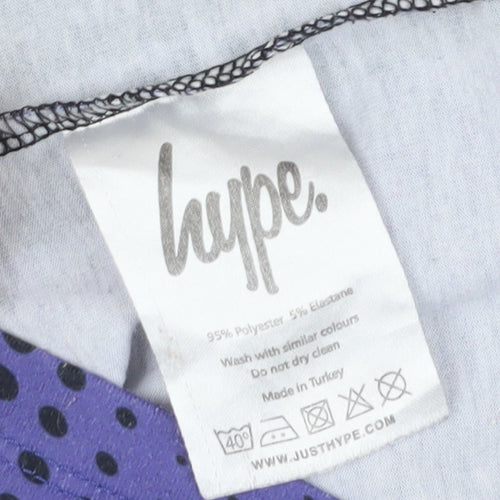 Hype Boys Black Purple Graphic T-Shirt 3-4 Years