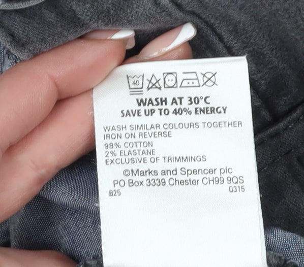 Marks and Spencer Men's Grey Chino Trousers Size 36