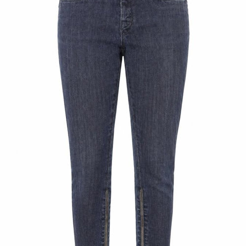 Lee Women's Blue Skinny Jeans Size 26 with Ankle Zips
