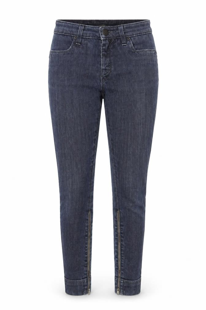 Lee Women's Blue Skinny Jeans Size 26 with Ankle Zips