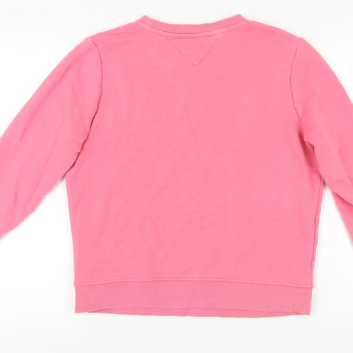 Tommy Jeans Women's Pink Pullover Sweatshirt M