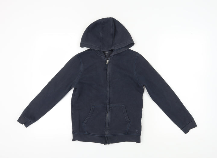 Marks and Spencer Girls Blue Full Zip Hoodie 9-10 Years