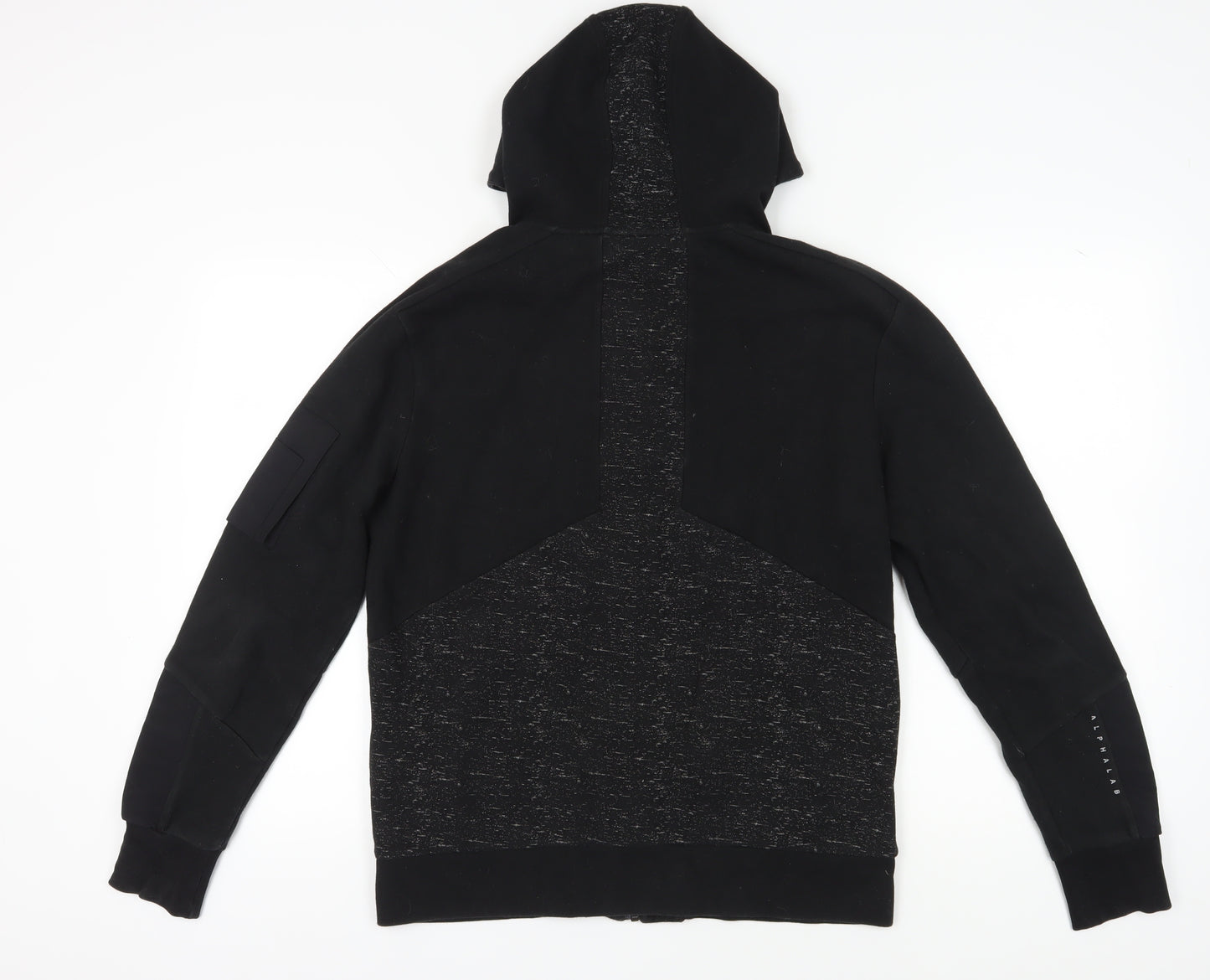 Alphalab Men's Black Full Zip Hoodie M