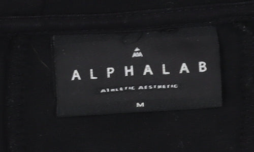 Alphalab Men's Black Full Zip Hoodie M