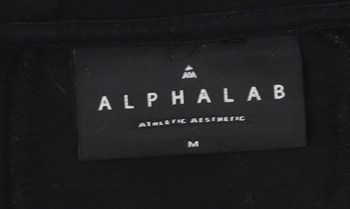 Alphalab Men's Black Full Zip Hoodie M