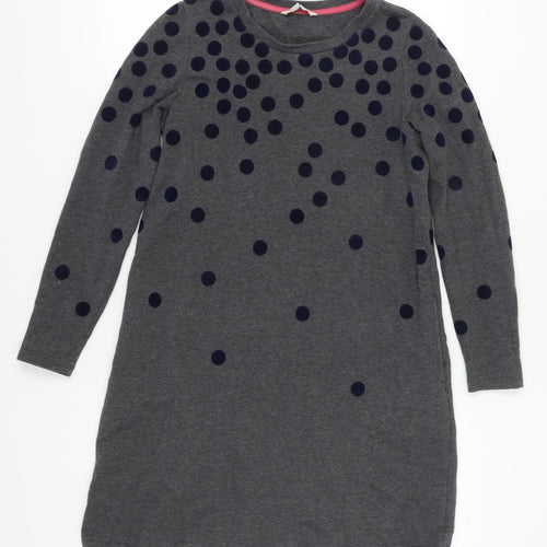 Boden Women's Grey Polka Dot Shift Dress Size 12