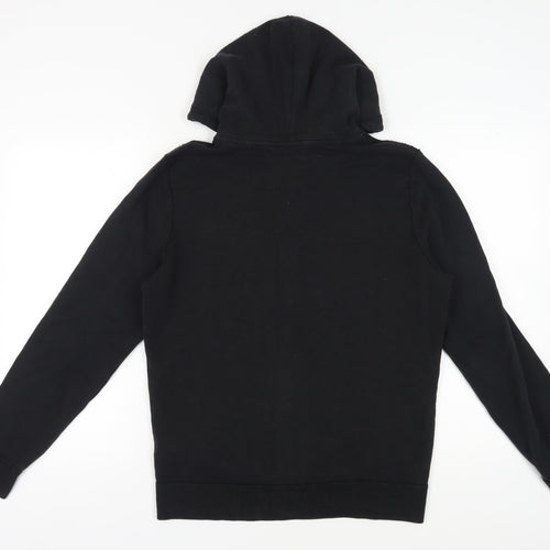 Hollister Men's Black Full Zip Hoodie Medium