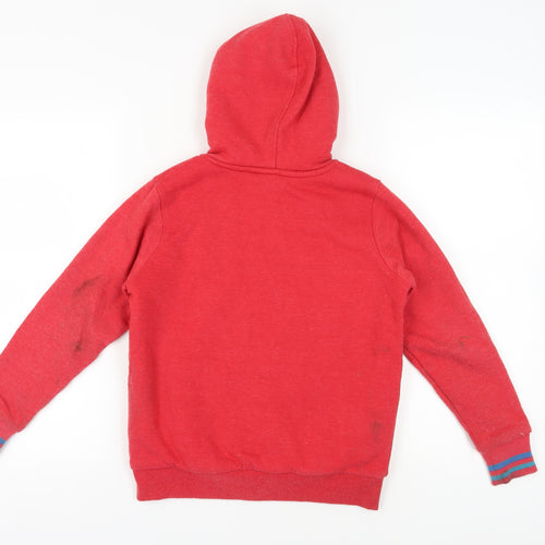Saltrock Boys Red Hooded Full Zip Hoodie 9-10 Years