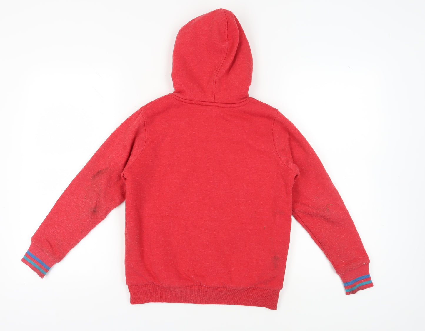 Saltrock Boys Red Hooded Full Zip Hoodie 9-10 Years