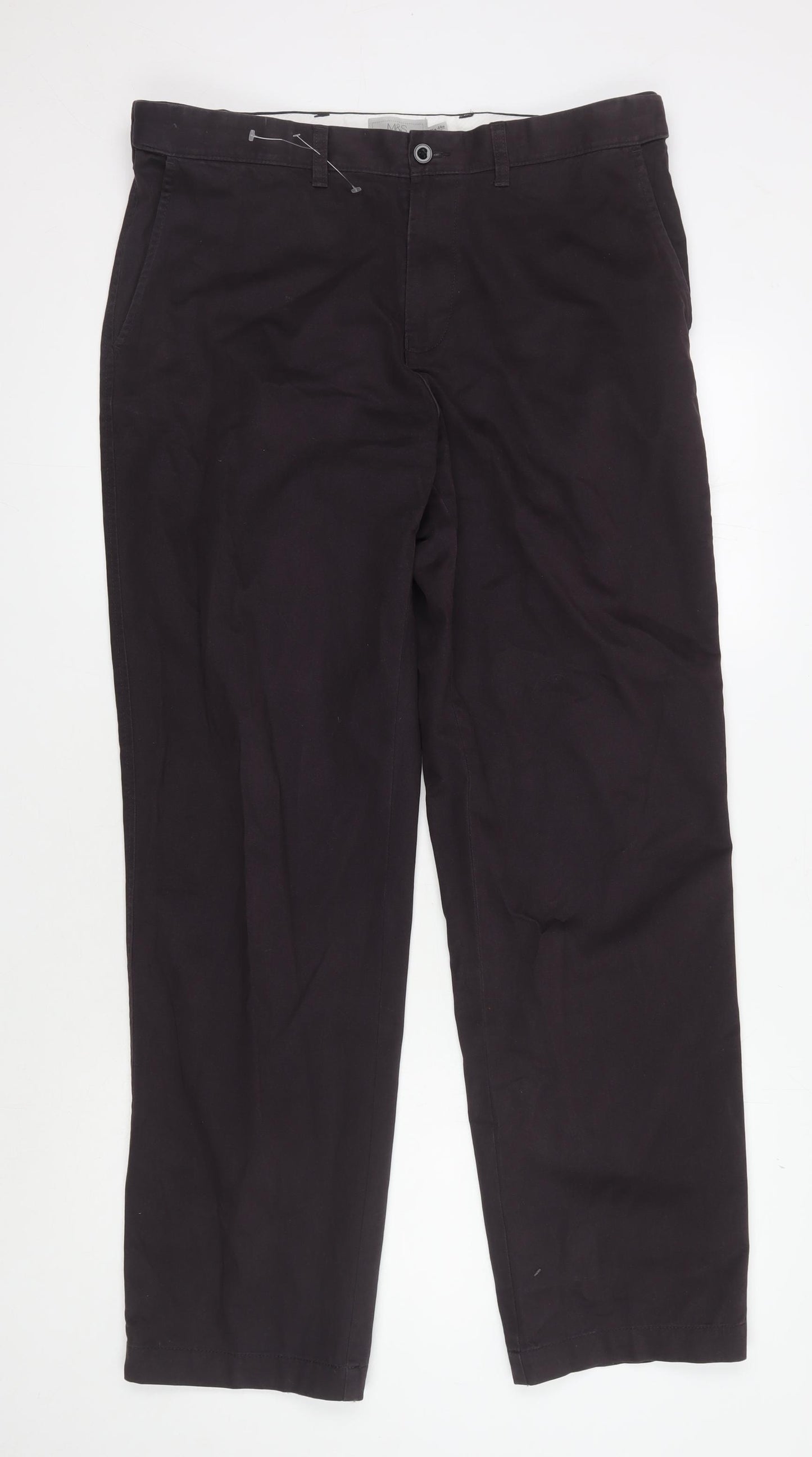 Marks and Spencer Men's Aubergine Trousers 36