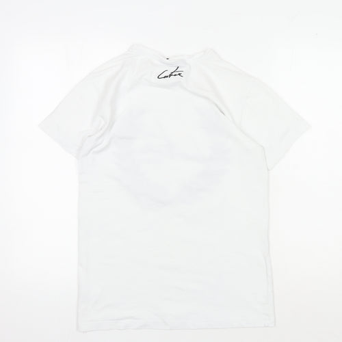 The Couture Club Men's XS White Graphic Print T-Shirt