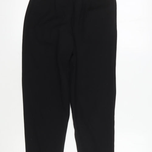 Bershka Women's Black Straight Trousers