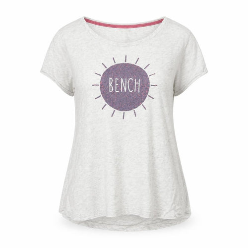 Bench Women's White T-Shirt, Size S, Casual Short Sleeve