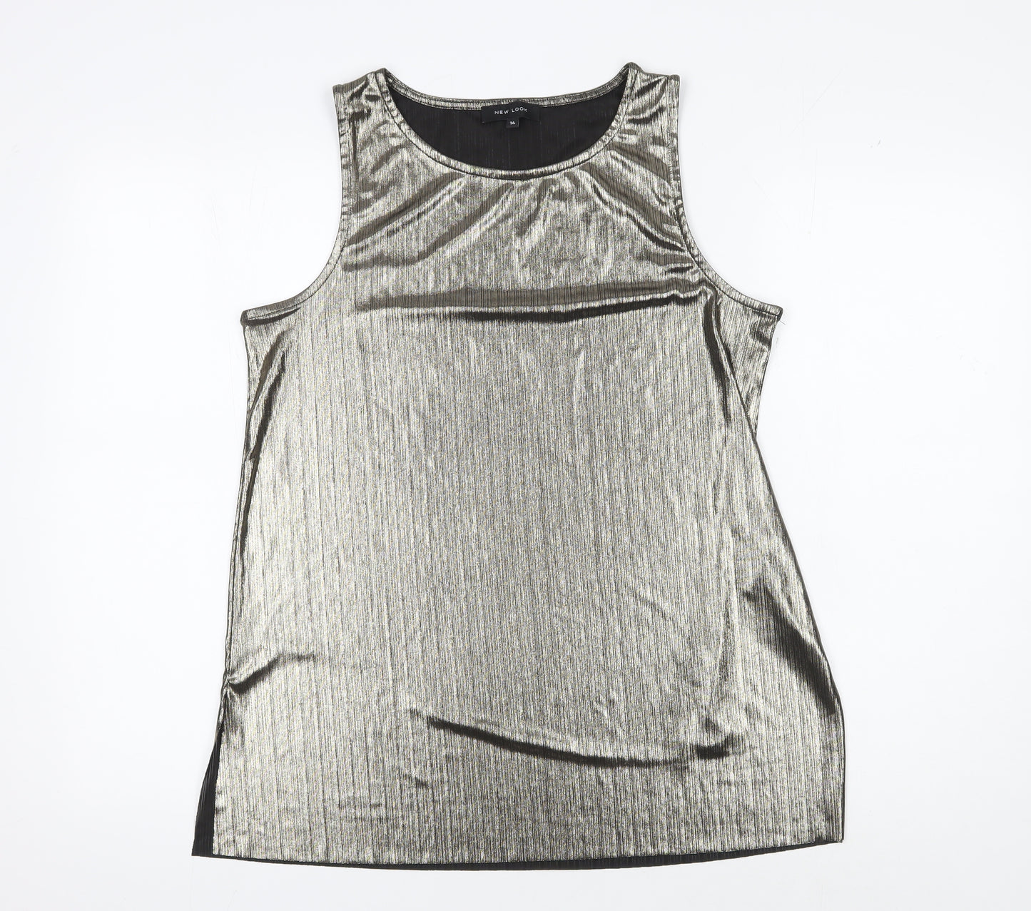 New Look Women’s Silver Tank Top - Size 14
